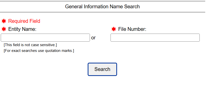delaare company search government portal